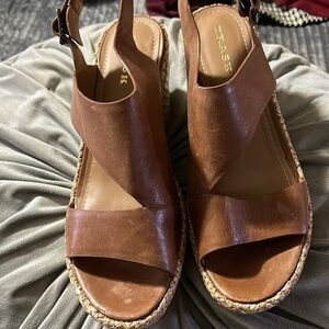 Trask leather wedges, size 11